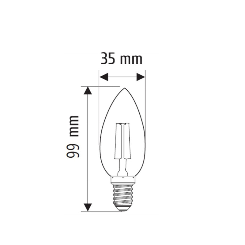 Lampadina LED | trasparente E14 | Trio Lighting
