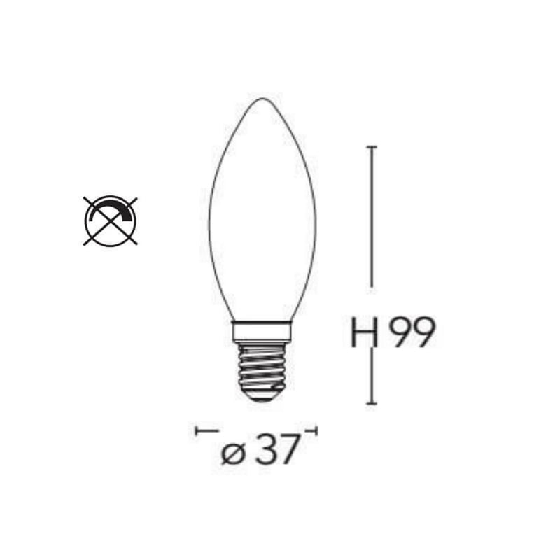 Lampadina LED | E14 6W | Intec 