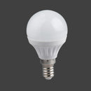 LED E14 forma sfera 5W 400 lumen 3000K, formato compatto per abat-jour, lampadari e illuminazione d’interni