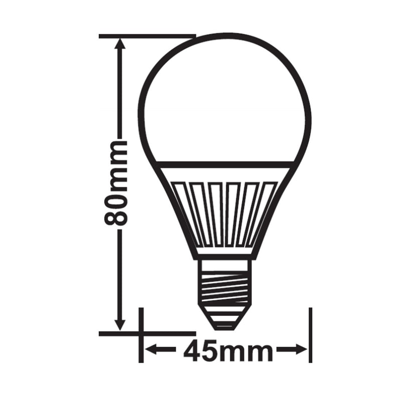 Lampadina LED sfera E14, 5W, 400 lm