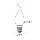 Lampadine LED E14 candela soffio di vento 8W 720 lumen confezione 10 pezzi