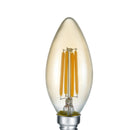 LED E14 oliva 4W 400 lumen bianco caldo 2700K stile vintage