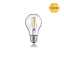Lampadina LED E27 a goccia 4W luce calda 3000K.