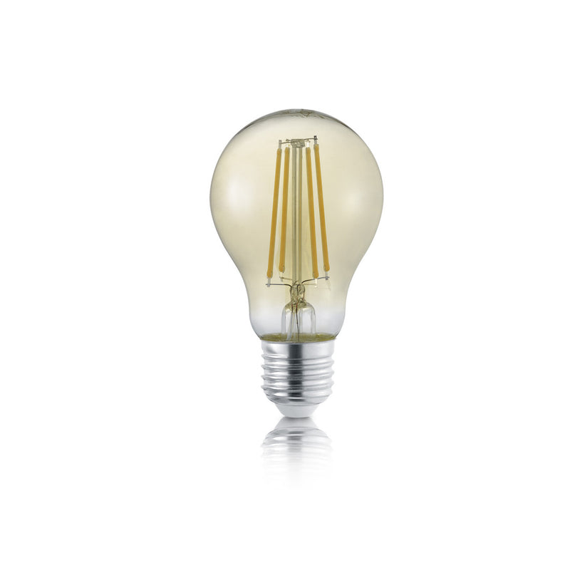 Lampadina LED 8W, vintage ambra, E27, 700 lumen, 3 intensità di luce