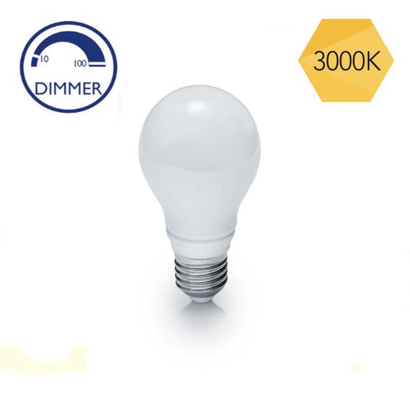 Lampadina LED E27 7W, 560 lumen, dimmerabile, forma goccia