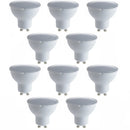 Confezione 10 lampadine LED GU10 7W 800 lumen non dimmerabili fascio 100° 3000K 4000K 6500K