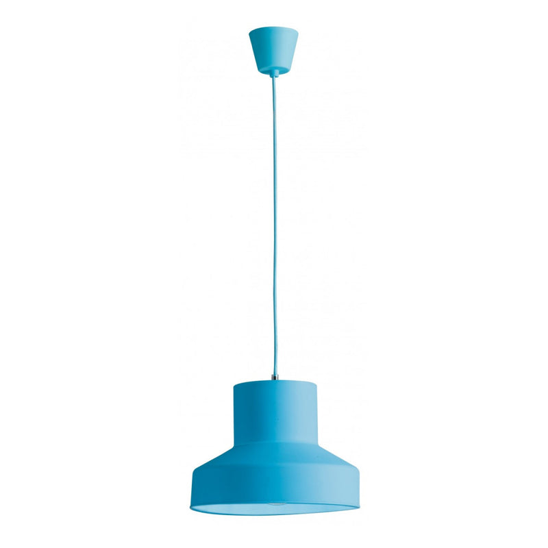 Lennon - Lampadario a cupola in silicone azzurro