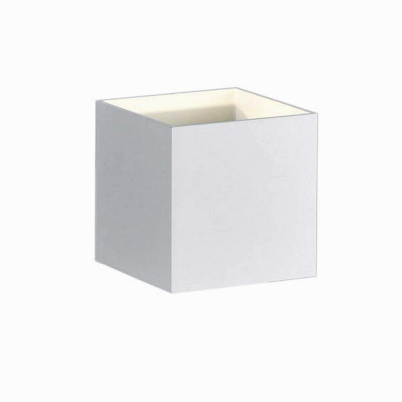 Louis bianco - Lampada applique moderna cubica LED 4,5W, doppia emissione luminosa