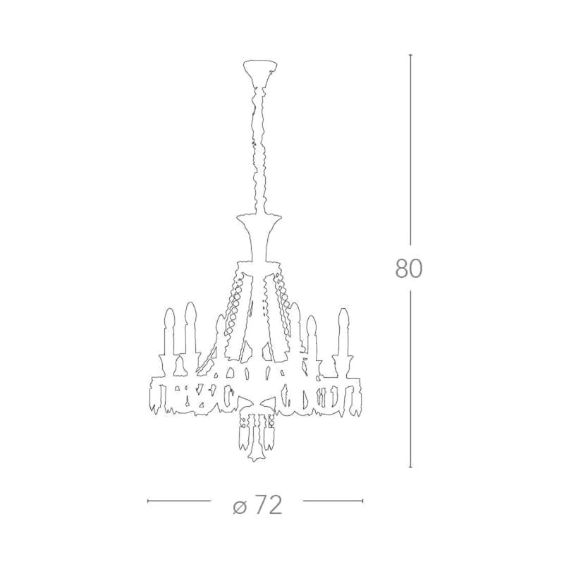 LOUVRE | Lampadario chandelier | Design cristallo