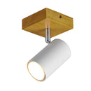Luce orientabile legno e bianco per camera hotel o B&B con stile minimal e accogliente