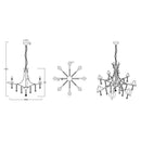 Lucerna 8 luci | Lampadario chandelier | Illuminazione moderna