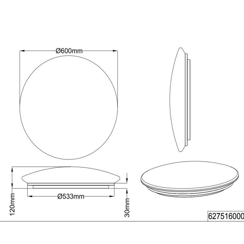 Lunar 627516000 | Illuminazione LED moderna | Trio Lighitng