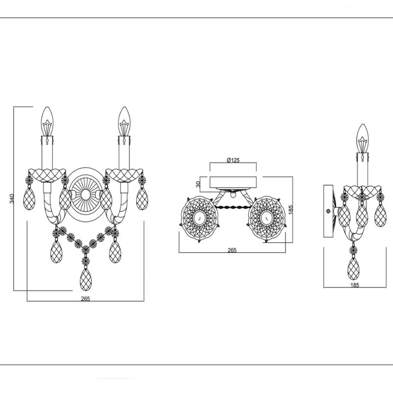 Luster R25072000 | Lampada Applique | Trio Lighting