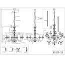 Luster R1170-00 | Lampadario chandelier | Trio Lighting