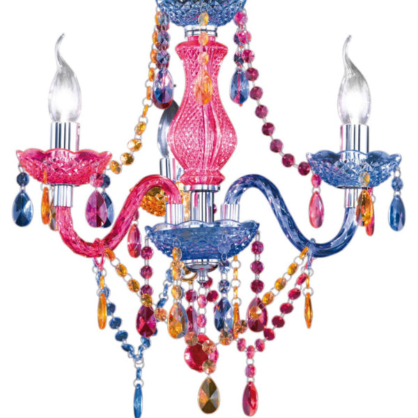 Luster R11073017 - Lampadario chandelier a 3 luci in acrilico multicolore
