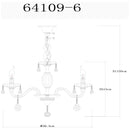 Melissa 64109-6 | Lampadari in Cristallo | Globo Lighting