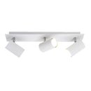 Lampada barra a 3 faretti orientabili bianca moderna, da soffitto o parete