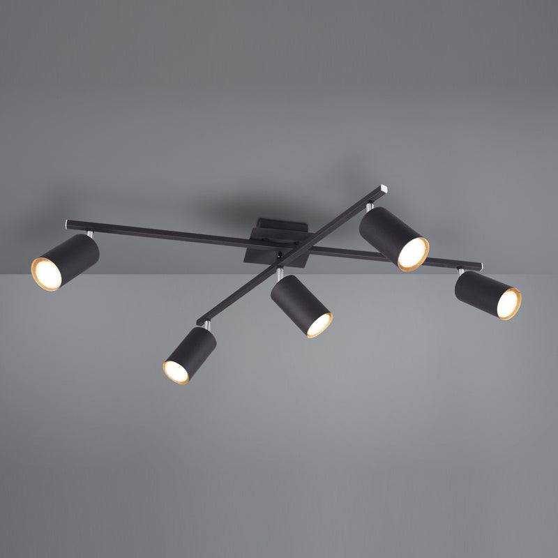 Marley 612400532 | Lampadario nero moderno | Trio Lighting