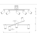 Marley oro | Lampadario moderno | Trio Lighting