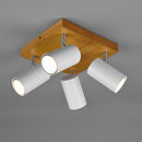 Marley 812400431 | Plafoniera moderna | Legno metallo bianco | Trio Lighting