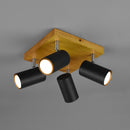 Marley 812400432 | Lampadari moderni | Legno metallo nero | Trio Lighting