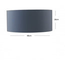 Paralume MAX | Cilindro grigio 40cm | Fan Europe