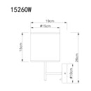 Melanie - Lampada da parete in metallo e paralume cilindro trasparente multicolore