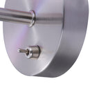 Melanie - Lampada da parete in metallo e paralume cilindro trasparente multicolore