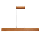 Molino - Lampadario LED 22W 3000K, in legno larghezza 94cm, con variatore di luce al tocco, Globo Lighting