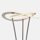 Oakland - Piantana moderna LED 25W dimmerabile, finitura acciaio