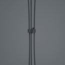 Oakland - Piantana moderna LED 25W dimmerabile, finitura acciaio