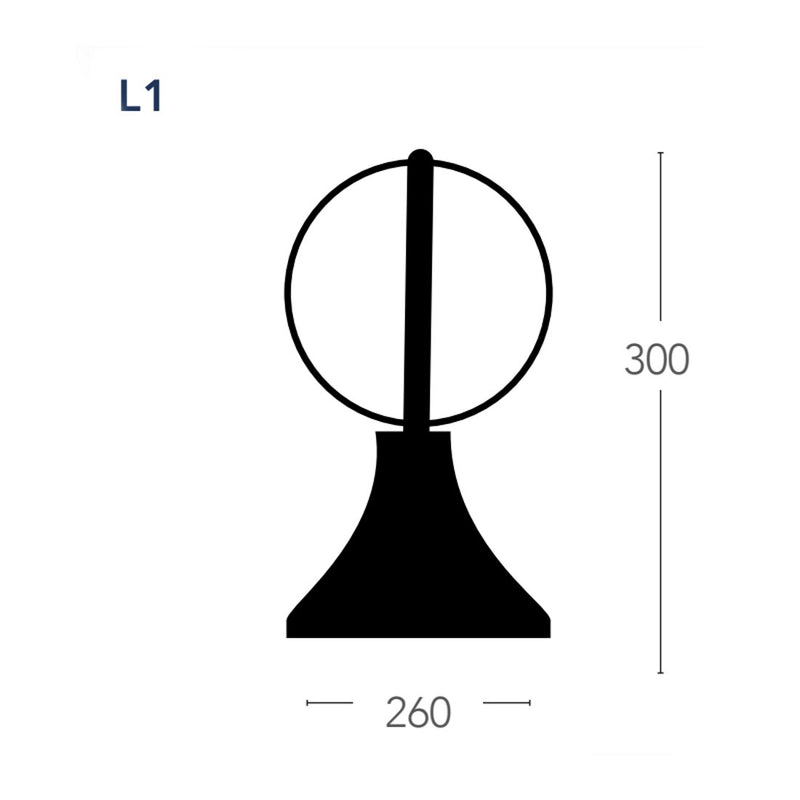 Orbit: Lampioncino Moderno per Esterno Altezza 30 cm, IP44