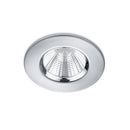 Faretti da incasso LED metallo cromato tondo fisso IP65 da bagno