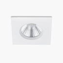 Faretto da Incasso LED bianco quadrato dimmerabile IP23 da interno per cartongesso
