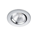 Faretto da Incasso LED 5,5W dimmerabile ghiera tonda orientabile cromato lucido 