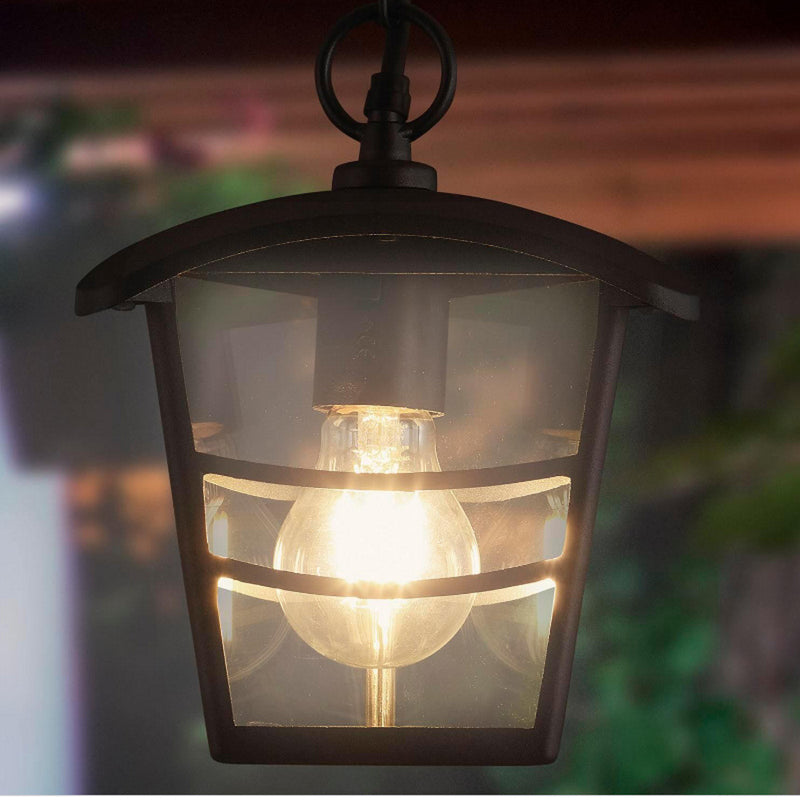 Panama - Lampada a sospensione da esterno lanterna moderna nera IP