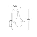 Pavia | Applique da Esterno | Luci da Giardino