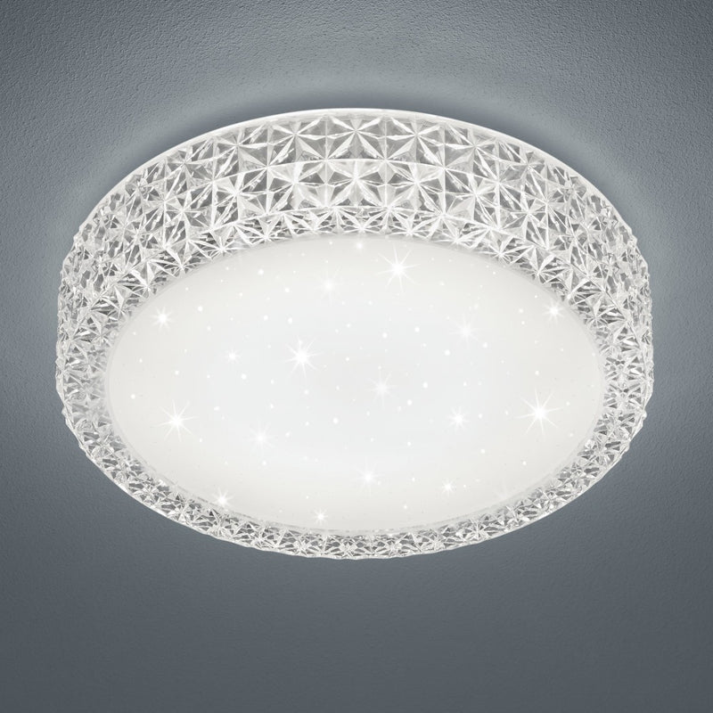 Plafoniera rotonda Pegasus Ø28 cm luce bianco caldo