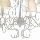 Lampadario bianco Ø82 cm sospeso in soggiorno classico