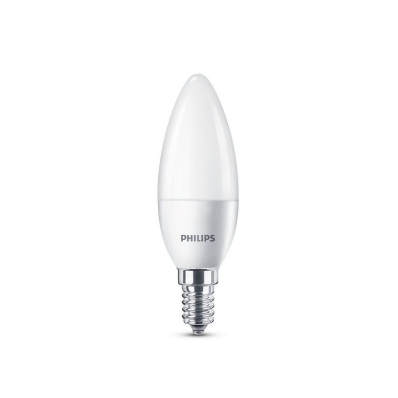 Philips - 4 lampadine LED, 5,5W=40W, attacco E14, luce calda 2700K