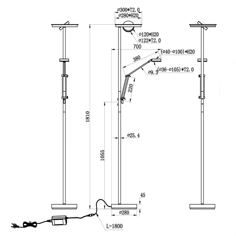 Piantana Moderna LED Barrie Trio Lighting