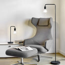 Piantana nera moderna design minimal per salotto o ufficio