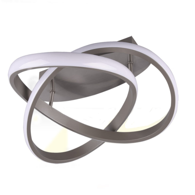 Plafoniera Course LED 18W acciaio satinato SwitchDimmer