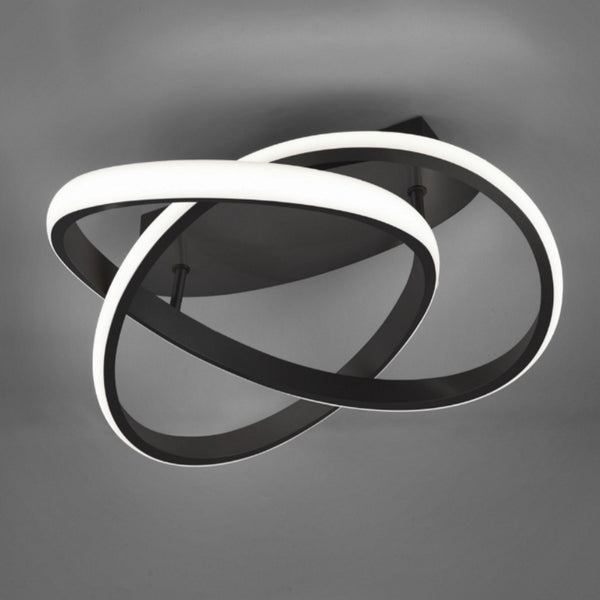 Plafoniera Course LED 18W grigio antracite SwitchDimmer 3000K