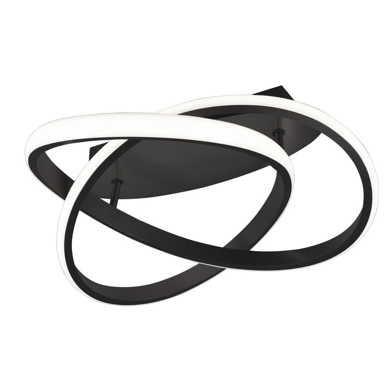 Plafoniera moderna LED antracite 45 cm luce bianco caldo