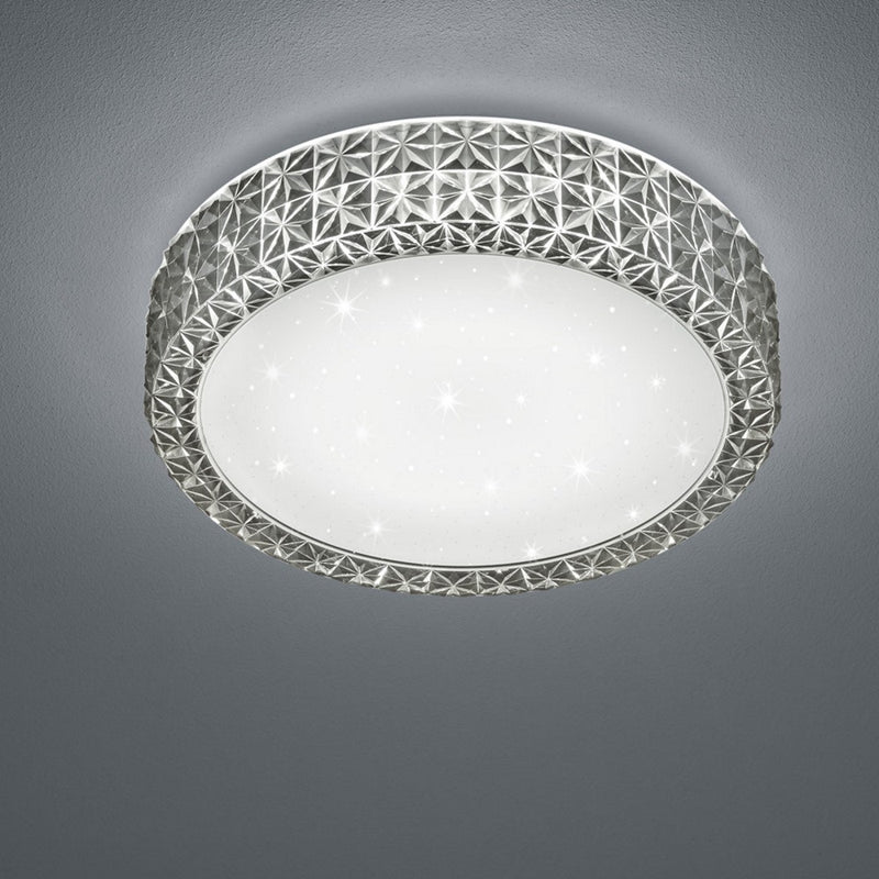 Plafoniera LED 12W decorativa effetto glitter cristallo