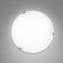 plafoniera moderna in vetro alabastro diametro 30 cm per interni