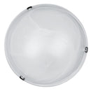 plafoniera moderna in vetro alabastro diametro 40 cm per interni