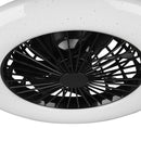 lampada da soffitto Ø50 cm con effetto cielo stellato, luce notturna e ventilazione silenziosa a 3 velocità
