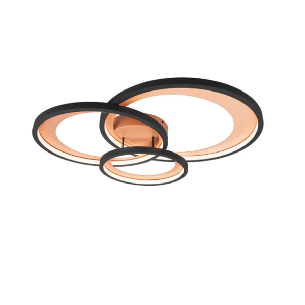 Plafoniera LED Granada 36W 3 anelli oro SwitchDimmer